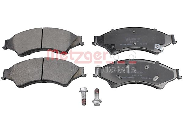 METZGER 1170946 Bremsbelagsatz, Scheibenbremse